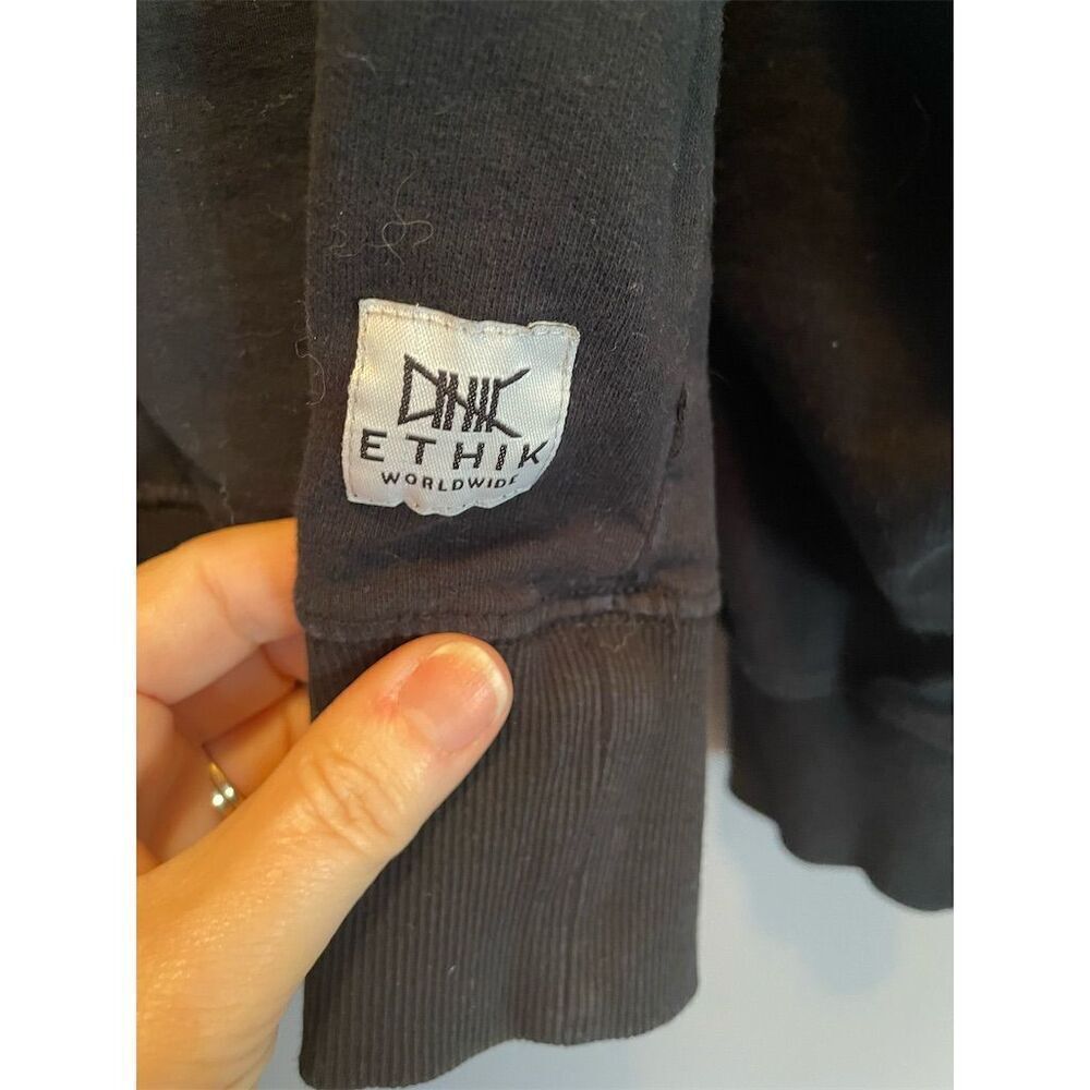 Ethik Men's XL Black Hoodie "Only The Strong Survive" Pullover - Picture 3 of 10